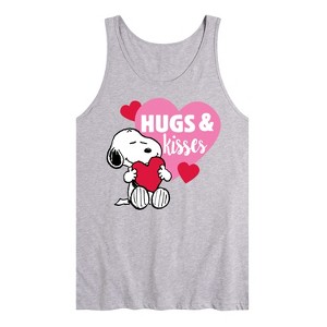 Men's - Peanuts - Snoopy Hugs And Kisses Graphic Tank Top - 1 of 3