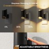 DORESshop 1-Light LED Night Lights Plug into Wall Dimmable 0-100LM with Dusk to Dawn Sensor, Soft 3000K Glow(2-Pack) - 4 of 4