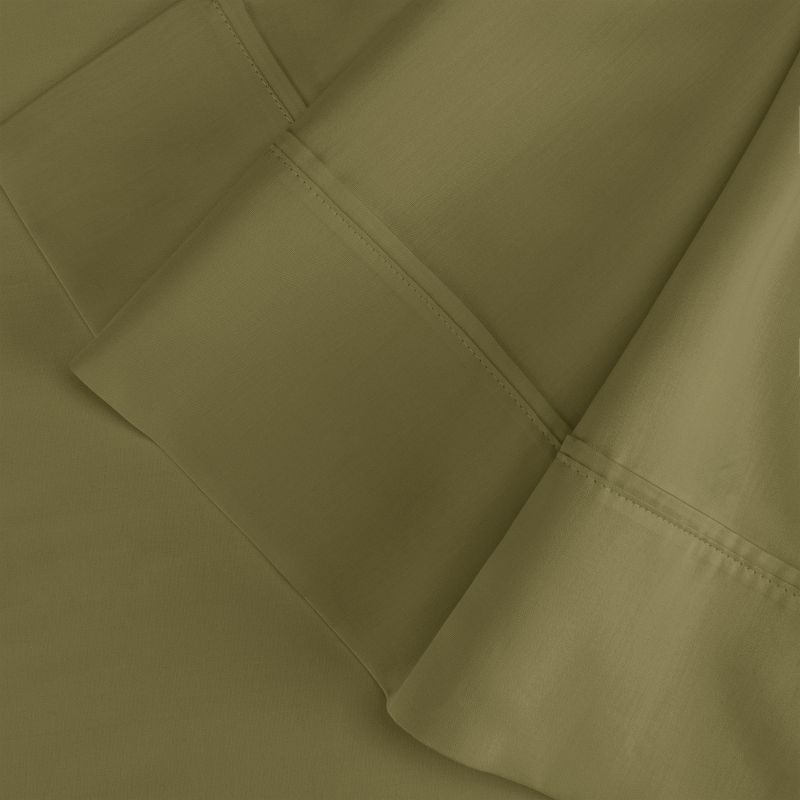 100% Premium Cotton 400 Thread Count Solid Luxury 2 Piece Pillowcase Set by Blue Nile Mills, 3 of 5