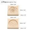 Unique Bargains Wooden 3D Carved Smooth Vintage Baking Cookie Biscuit Mould 2 Pcs - 2 of 4