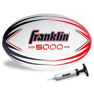 Franklin Sports 5000 Rugby Ball - Navy/Red - 1 of 3