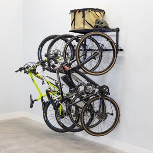StoreYourBoard G-Swivel Bike + Shelf | Adjustable Wall Storage System | Holds 4 Bikes - 1 of 4