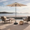 Akoasm 98.43 in. H Outdoor Patio Market Umbrella with Push Button Tilt and Crank For Deck, Backyard & Pool-Brown - 4 of 4