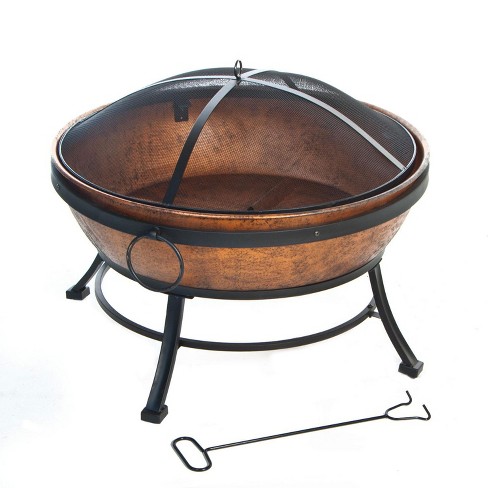 Deckmate 30371 Avondale Outdoor, Copper Fire Pit Tray