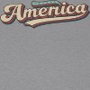 Rerun Island Women's America Retro Font Americana 4Th Of July Short Sleeve Graphic Cotton Baby Tee - Athletic Heather 3X - 2 of 4