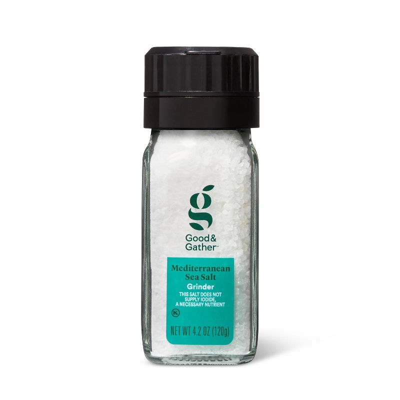 Mediterranean Sea Salt Grinder - 4.2oz - Good &#38; Gather&#8482;, 1 of 5