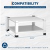 2 Pack Laundry Pedestal for Washer and Dryer, 28" Steel Washing Machine Base with Storage Shelf, 800Lbs Capacity Washer and Dryer Stand - 3 of 4