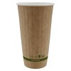 Planet+ 20 oz Compostable Hot Cup SFI Paper Cup PLA Lined Double Wall - Pack of 30 - 2 of 3