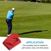 Unique Bargains Microfiber Super Absorbent Waffle Pattern Tri-Fold Golf Towels with D Hooks 4 Pcs 20"x16" - 4 of 4