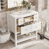 Bella Depot 30'' Bathroom Vanity with Ceramic Sink Combo 5 Drawers - 2 of 4