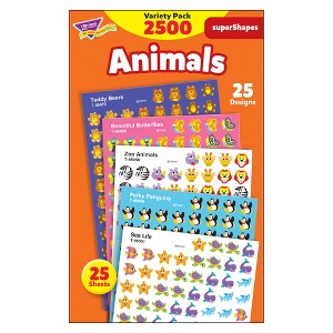 TREND Animals superShapes Stickers Variety Pack, 2500 ct - 1 of 3