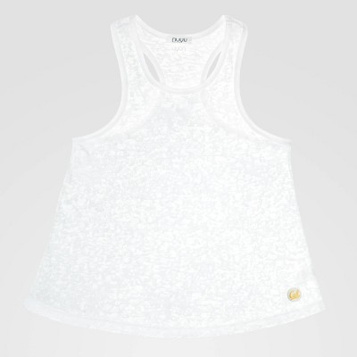 NCAA California Golden Bears Racerback Burnout Tank Top - White M