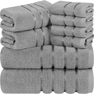 BAGOKIE 8 Piece Cotton Blend Towel Set - 1 of 4