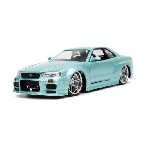 Fast Furious Brian S Nissan Skyline Gtr R34 1 24 Scale Die Cast Vehicle Green Target