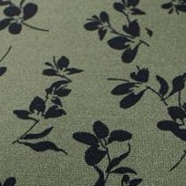 olive black floral