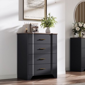 Farmhouse 4 Drawers Dresser for Bedroom - 1 of 4