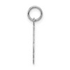 Black Bow Jewelry Sterling Silver, Sarah Collection 15mm Brocaded Disc Initial H Pendant - 2 of 4