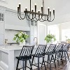 BAOURE 14-Light Gold Industrial Chandelier - 78.74" Rustic Kitchen Island Lighting-  Farmhouse Linear Chandeliers for Large Kitchen Islands & Dining - 3 of 4