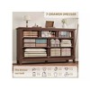 54" Wide Drawer Dresser,7 Drawer Dresser for Bedroom,  with Storage, Wooden Closet Storage Chest for Living Room,Bedroom - 3 of 4