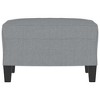 vidaXL Footstool Light Gray 23.6 in.x19.7 in.x16.1 in. Fabric - 3 of 4