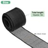 Unique Bargains Burlap Wired Edge Durable Thick Fabric Ribbons for DIY Crafts 1 Pc - 3 of 4