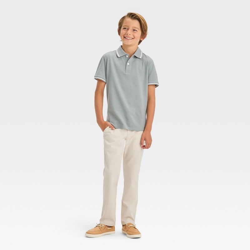 Boys' Short Sleeve Tipping Polo Shirt - Cat & Jack™, 4 of 5