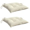 vidaXL Oxford Fabric Chair Cushions in Cream White - Durable, Lightweight and Easy-to-Clean Seat Pillows for Outdoor Chairs - 15.7"x15.7"x2.8" - 3 of 4