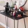 Kimberly at Home Vanity Black Oak - Novogratz: Mid-Century Modern Design, Metal Frame, Particle Board Surface - image 4 of 4