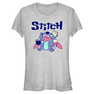 Juniors Lilo & Stitch Munchies Stitch T Shirt - 1 of 4
