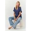 WEST K Women's Maribel Smocked Knit Dolman Sleeve Blouse - 3 of 4