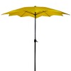 Northlight 8.85ft Outdoor Patio Lotus Umbrella with Hand Crank, Yellow - 4 of 4