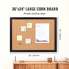 VEVOR Cork Board, 36x24 inches Bulletin Board with MDF Sticker Frame, Vision Board Includes 10 Pushpins, for Display and Decoration in Office Home - 4 of 4