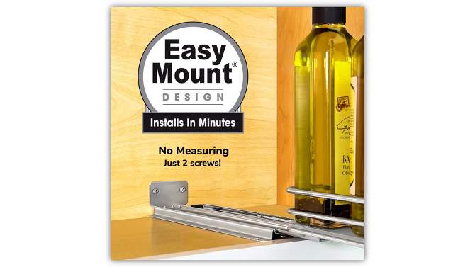 Lynk Professional Slide Out Spice Rack Upper Cabinet Organizer- 4&#34; Wide, 2 of 11, play video
