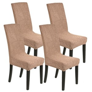 Unique Bargains Waterproof Jacquard Elastic Band Durable Dining Chair Slipcovers - 1 of 4