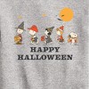 Boys' - Peanuts - Retro Happy Halloween Trick Or Treaters Graphic Long Sleeve Fleece Sweatshirt - 2 of 4