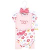 Hudson Baby Infant Girl Cotton Layette Set, Cheerful Flower - 2 of 4