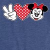 Girls' - Disney - Peace Love Minnie Fitted Short Sleeve Graphic T-Shirt - 2 of 4