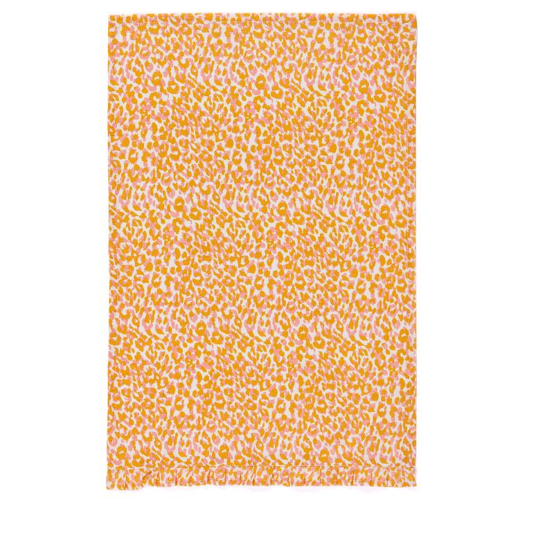 Shiraleah Nora Pink Leopard Print Tea Towel, 1 of 3