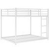 CAVINAS Full/Twin Over Full/Twin Metal Low Bunk Bed with Ladder,Modern Bed Frame for Kids Room,Bedroom - 2 of 4