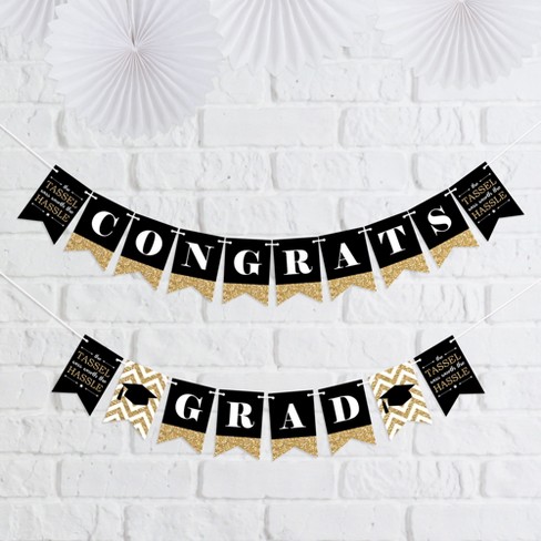 Big Dot Of Happiness Tassel Worth The Hassle - Gold - Graduation Party ...