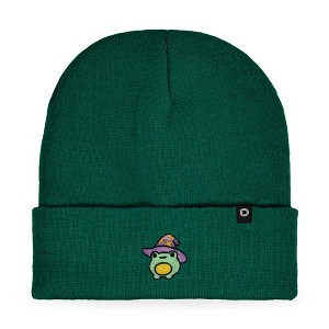 Dalix Sorcerer Frog Embroidered Beanie Hat Knit Cap Cold Weather Womens - 1 of 4
