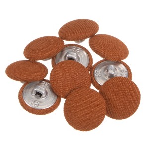 Unique Bargains Round Metal Sewing Cloth Covered Button 10 Pcs - 1 of 4