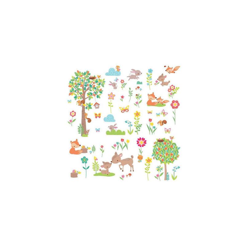 RoomMates Woodland Creatures Peel and Stick Wall Decal, 5 of 6