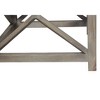 Royal Hampton End Table with 22" White Marble Top & Geometric Mango Wood Frame - 4 of 4