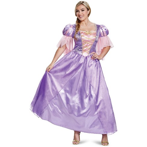 Tangled Rapunzel Deluxe Adult Costume (classic Addition), Medium (8-10 ...