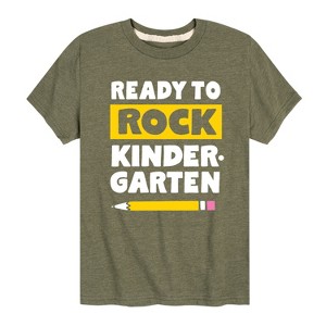 Boys' - Instant Message - Ready To Rock Kindergarten Short Sleeve Graphic T-Shirt - 1 of 4