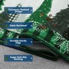 Christmas Area Rug, Christmas Tree Print Throw Carpet with Non Slip Backing, Non Shedding Low Pile Floor Carpet for Living Room, Bedroom - 2 of 4