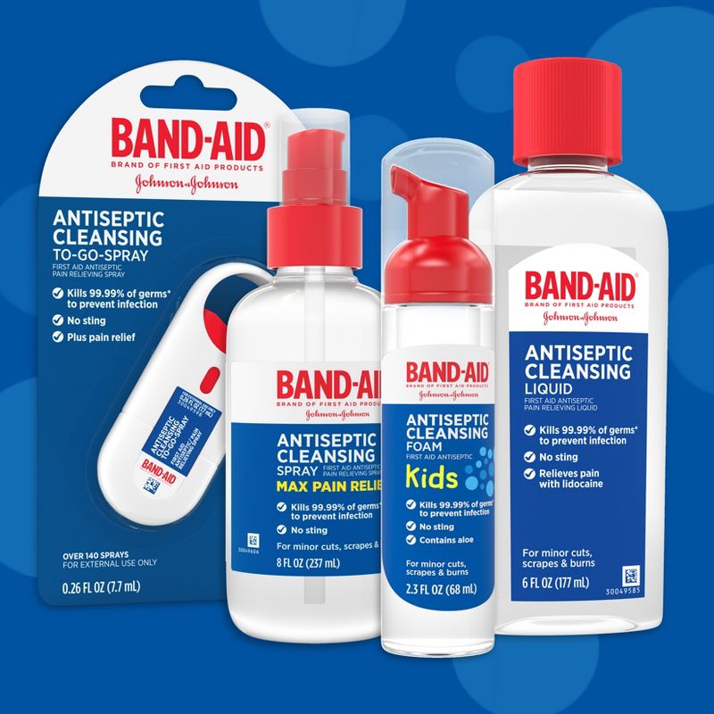 Band-Aid Kids&#39; Antiseptic Cleansing Foam - 2.3 fl oz, 3 of 8