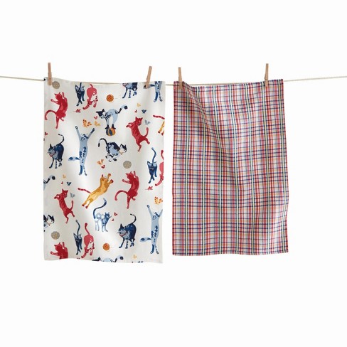 Cats in Charge DISHTOWEL- Set of 2