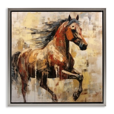 Stupell Industries Modern Brown Horse, 25" x 25"